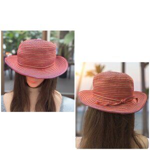San Diego Hat Co Women's Sun Hat Packable, One Size Vintage, Red,beige,purple